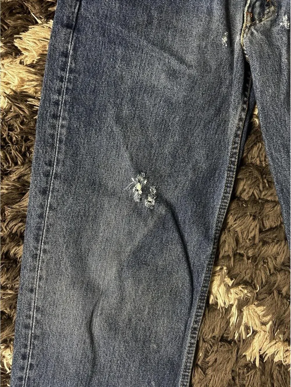 Levis 550 Jeans Mens 31x32 Blue Denim Relaxed Fit Tapered Leg 100% Cotton